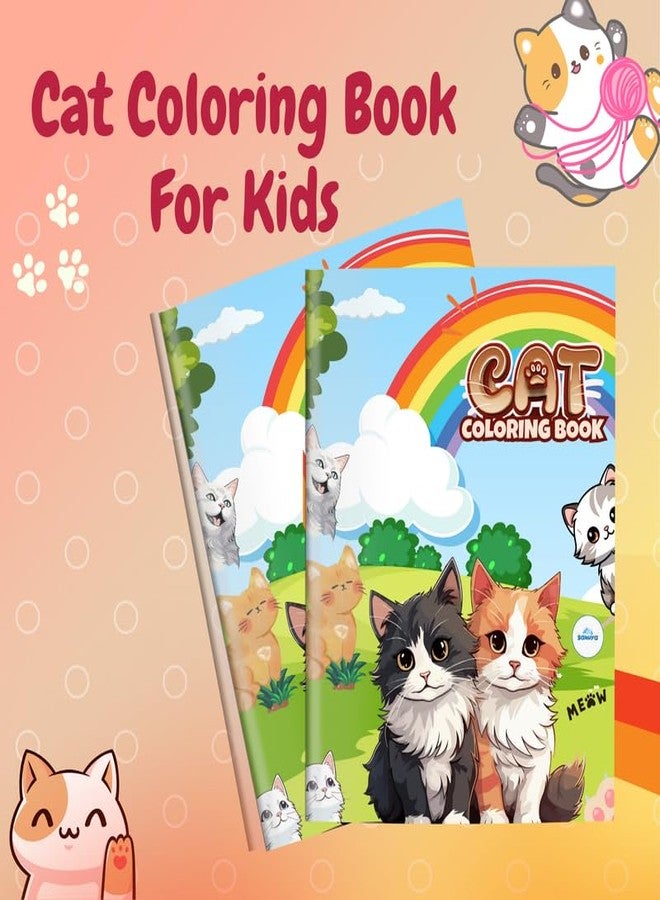 Sakuya Animals Coloring Book for Kids | Animal Coloring Page for Toddlers | Fun Activity for Boys and Girls |Baby Shower Activities-Cat - Image 2